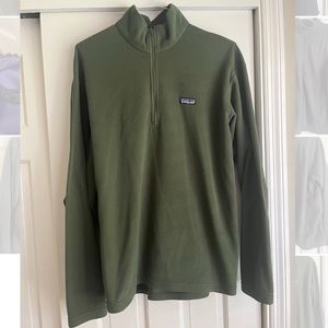 PATAGONIA GREEN FLEECE QUARTERZIP SIZE XL.